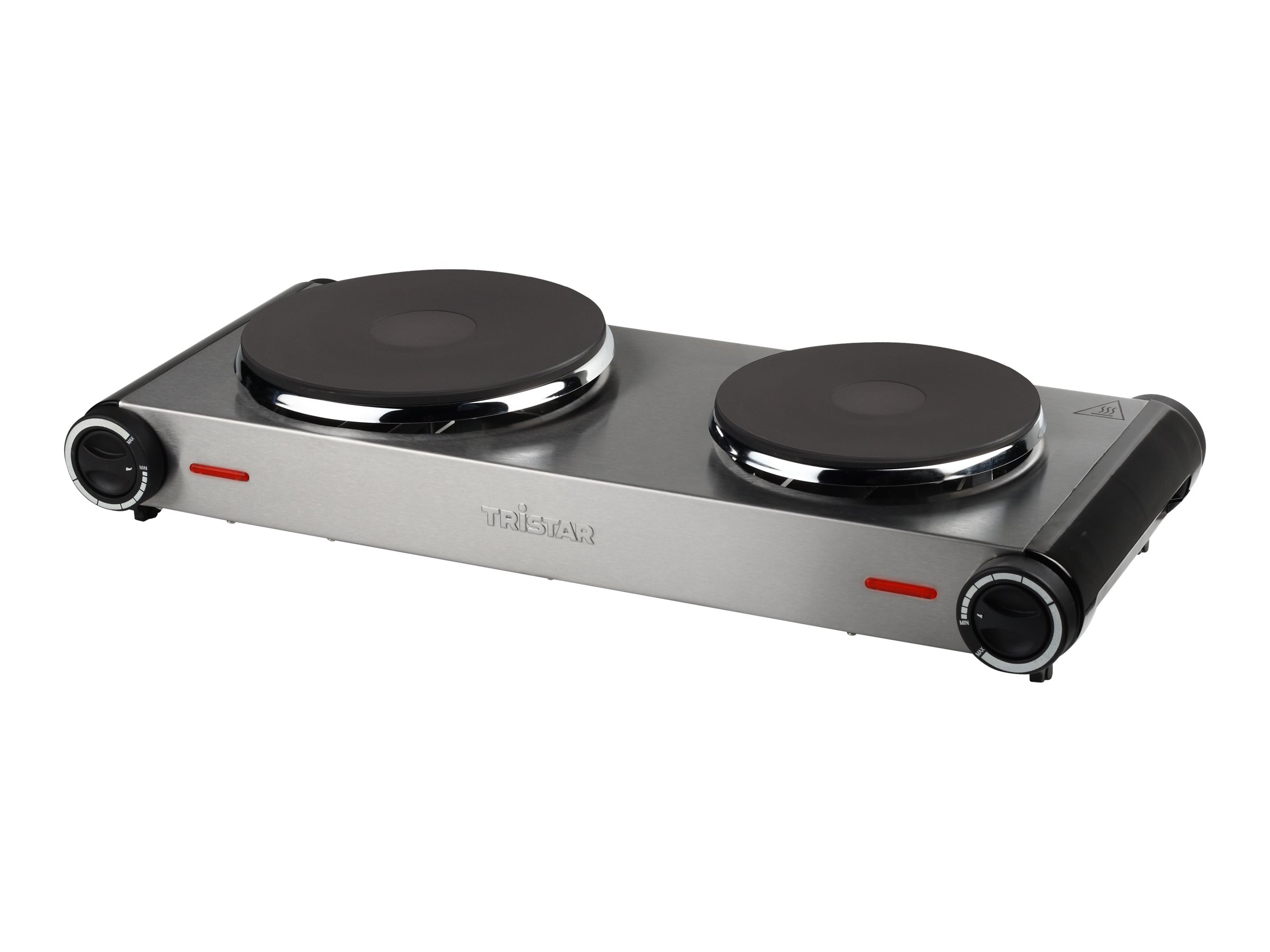 Tristar | Free standing table hob | KP-6248 | Number of burners/cooking zones 2 | Stainless Steel/Black | Electric - Image 2