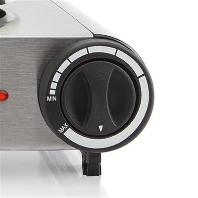 Tristar | Free standing table hob | KP-6248 | Number of burners/cooking zones 2 | Stainless Steel/Black | Electric - Image 5