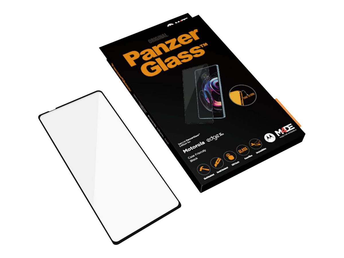 PanzerGlass | Screen protector | Motorola | Edge 20 Pro | Glass | Black | Full frame coverage; 100% touch preservation; Rounded edges | Case friendly - Image 6