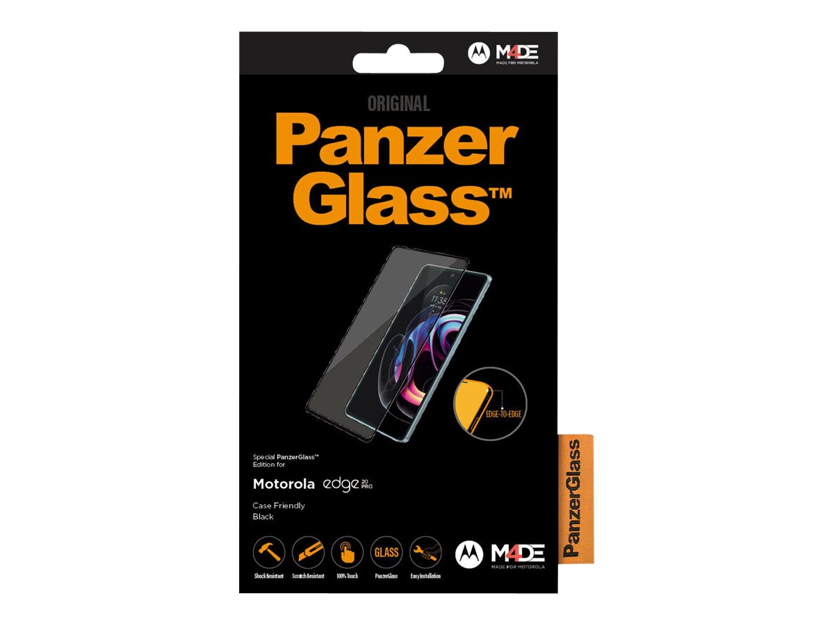 PanzerGlass | Screen protector | Motorola | Edge 20 Pro | Glass | Black | Full frame coverage; 100% touch preservation; Rounded edges | Case friendly - Image 9