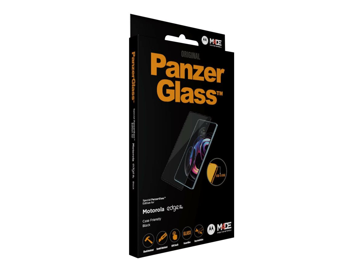 PanzerGlass | Screen protector | Motorola | Edge 20 Pro | Glass | Black | Full frame coverage; 100% touch preservation; Rounded edges | Case friendly - Image 10