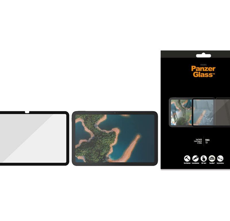 PanzerGlass | Screen protector | Nokia | T20 | Glass | Black | Full ...