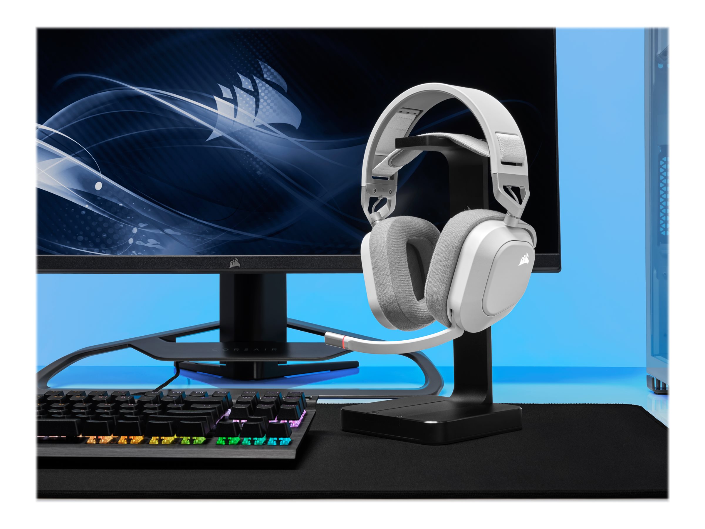 Corsair | Gaming Headset | HS80 RGB | Wireless | Over-Ear | Wireless - Image 15