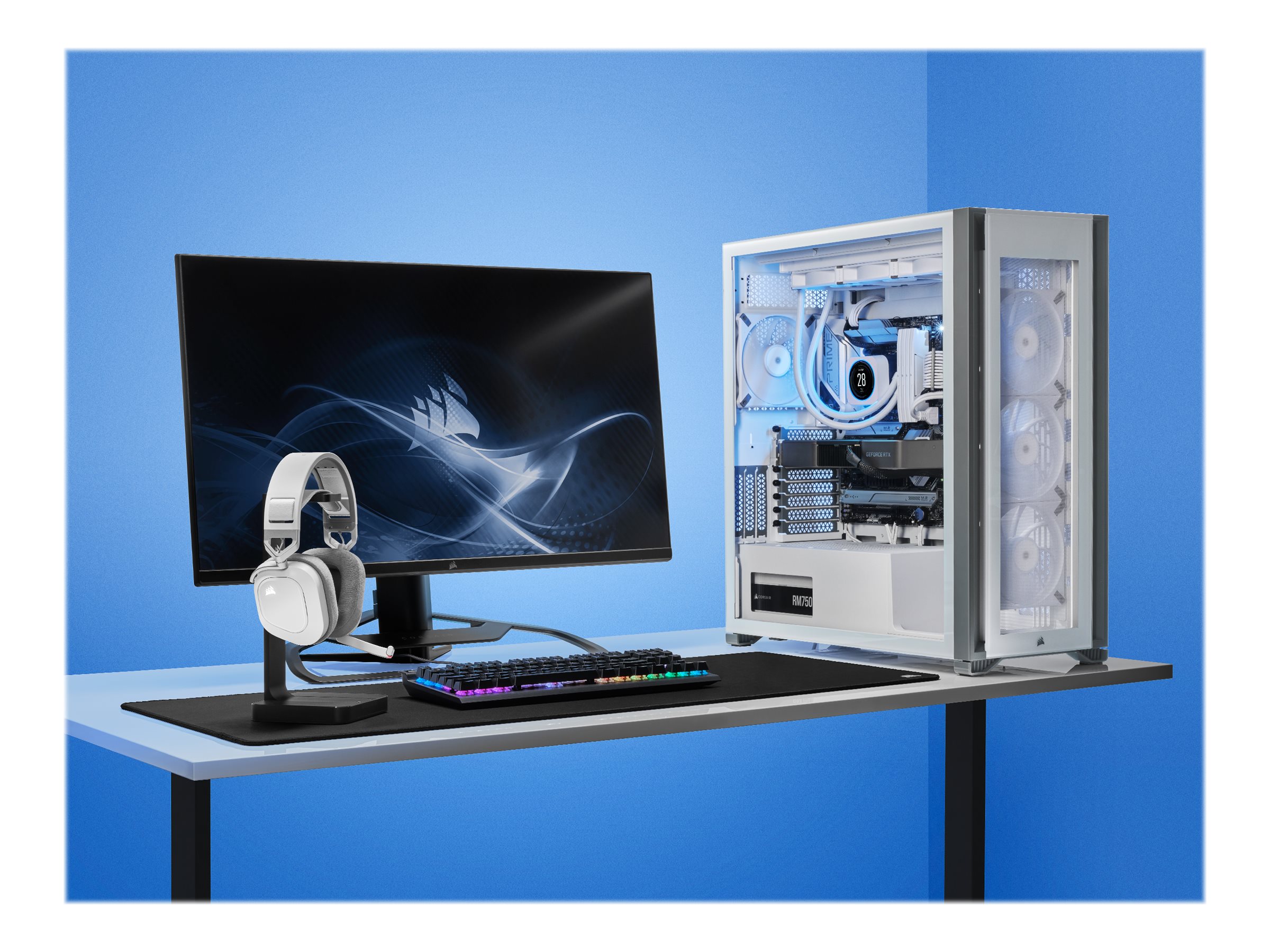 Corsair | Gaming Headset | HS80 RGB | Wireless | Over-Ear | Wireless - Image 17