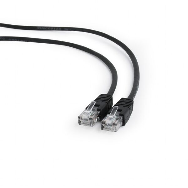 Cablexpert | Patch cord | PP12-0.5M/BK | Black RJ45 Male | RJ45 Male