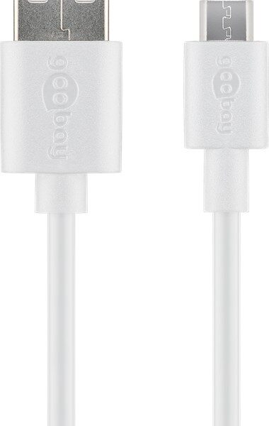 Goobay | Micro USB charging and sync cable | 43837 | USB-A 2.0 to Micro-USB USB 2.0 male (type A) | USB 2.0 micro male (type B)