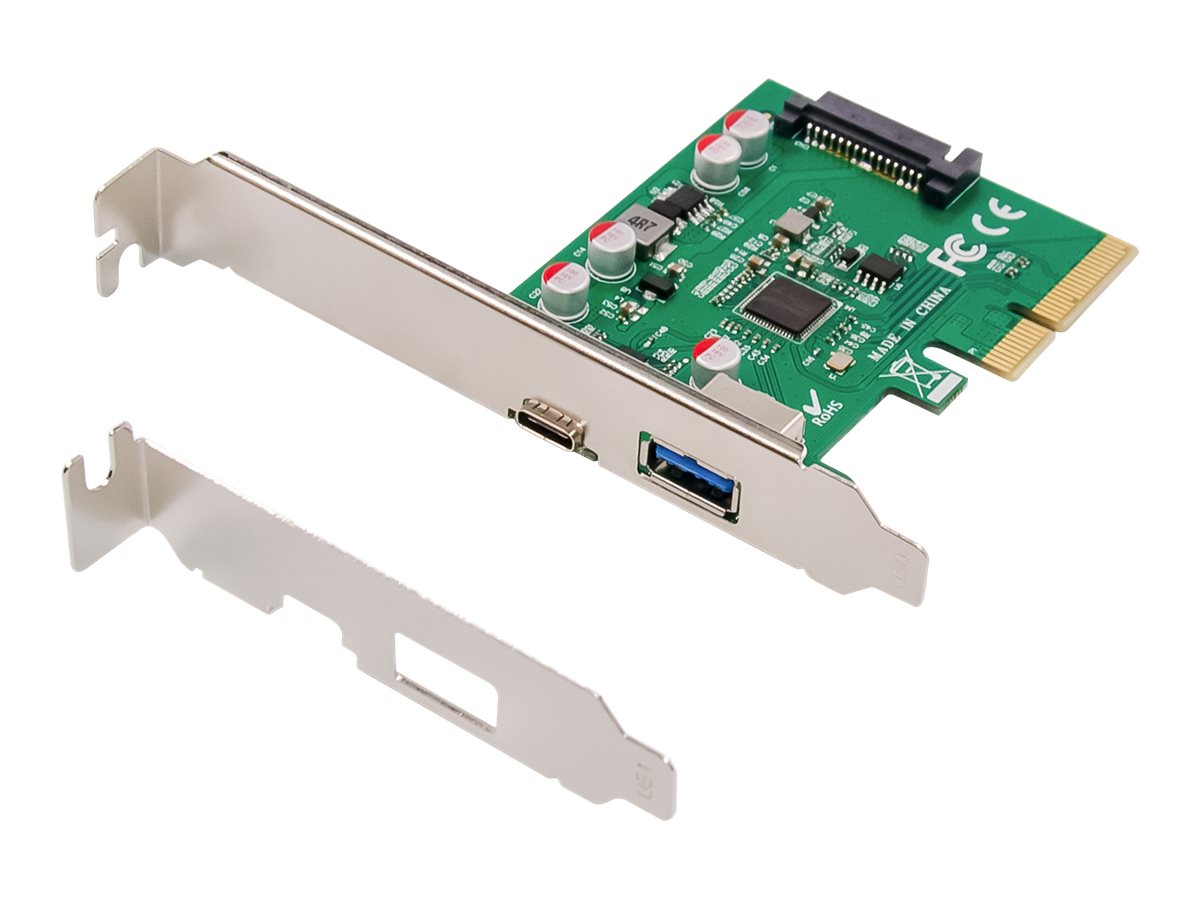 Digitus | PCIe card, USB-C 3.1 Gen 2, 10Gpbs, USB-A 3.1 | DS-30225 - Image 2
