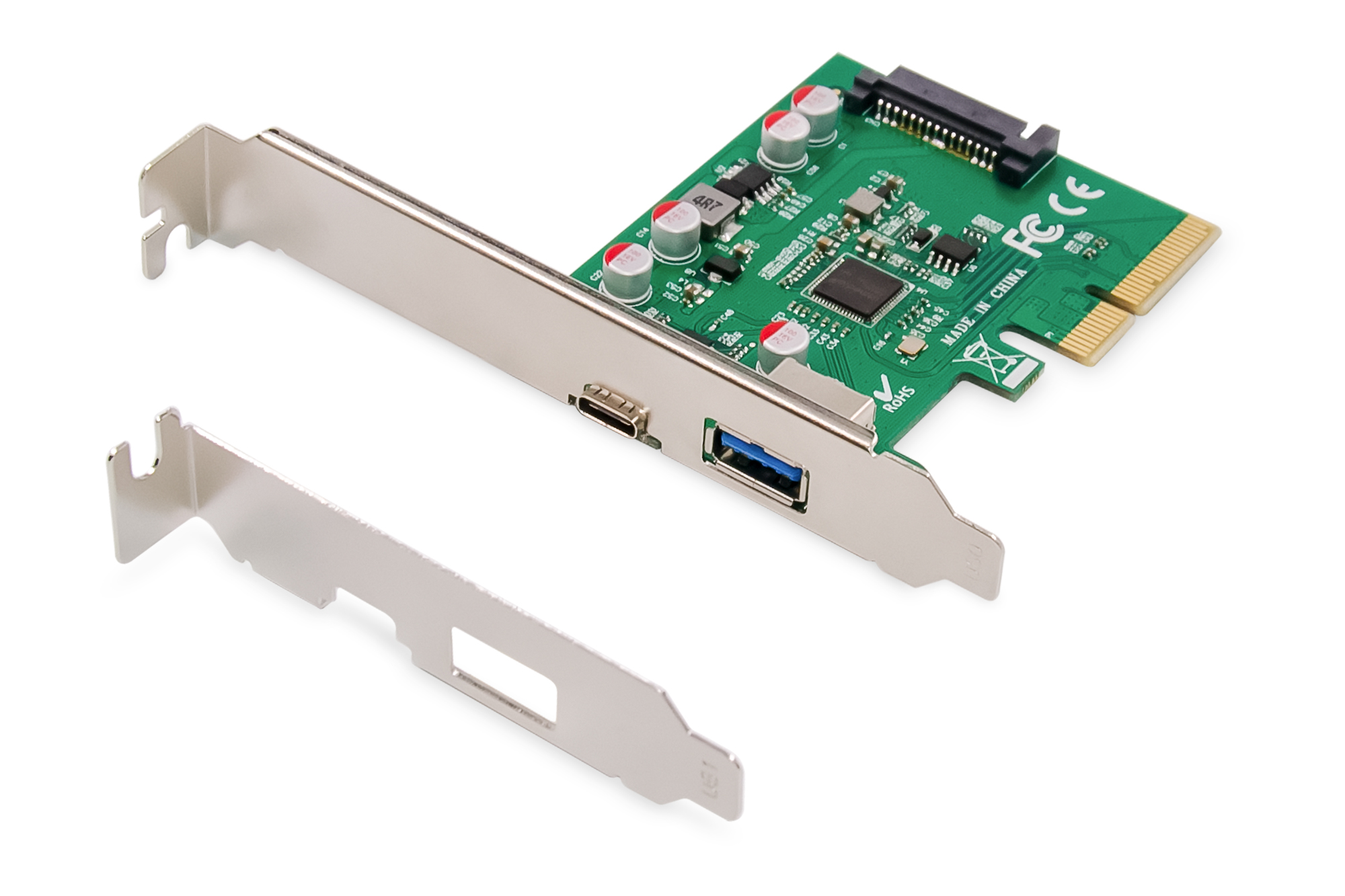 Digitus | PCIe card, USB-C 3.1 Gen 2, 10Gpbs, USB-A 3.1 | DS-30225 - Image 3