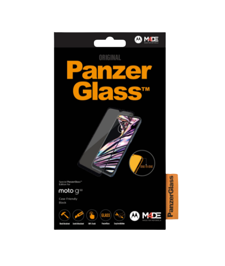 PanzerGlass | Screen protector | Motorola | Moto g50 | Glass | Black | Full frame coverage; 100% touch preservation; Rounded edges | Case friendly