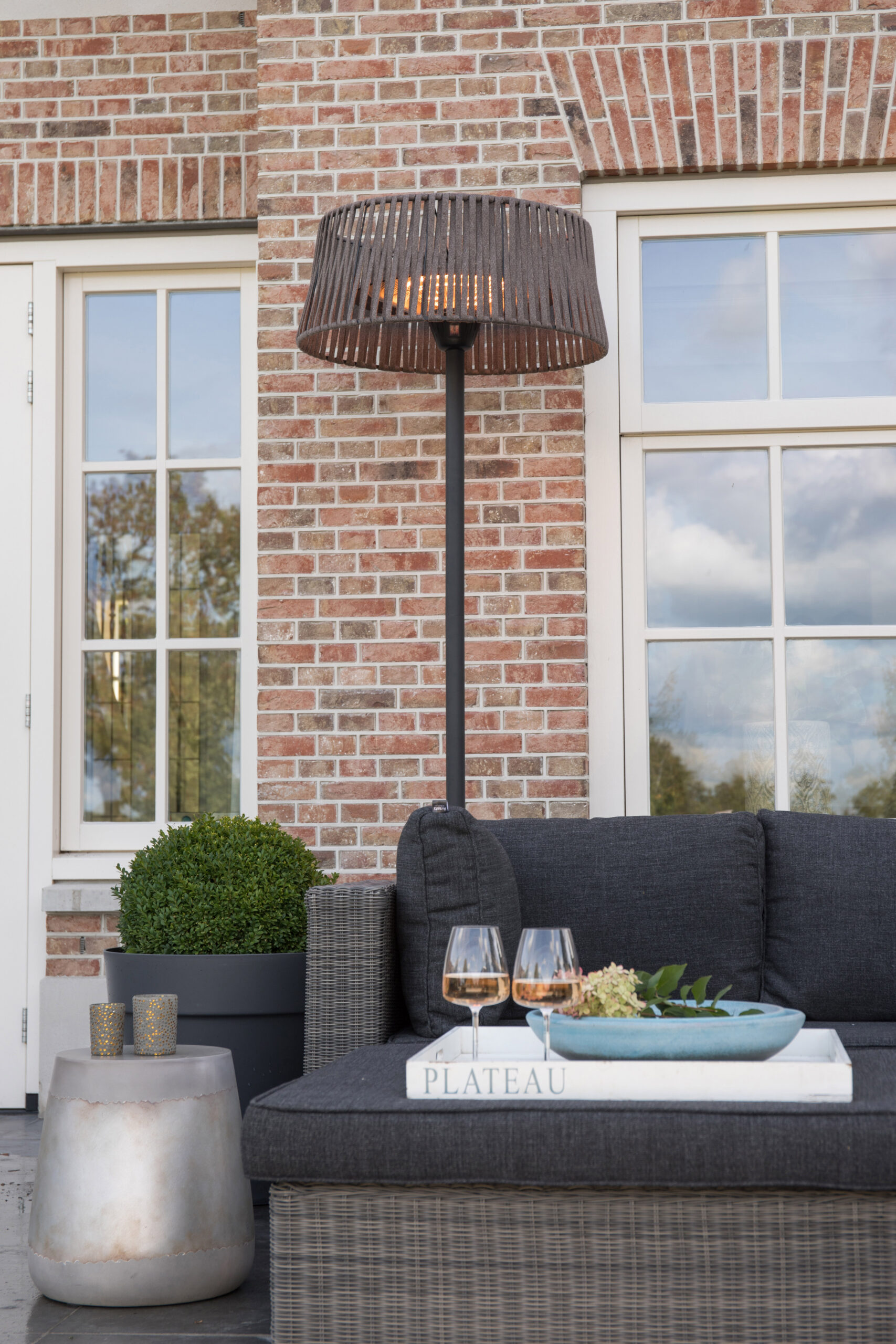 SUNRED | Heater | ARTIX M-SO BROWN, Corda Bright Standing | Infrared | 2100 W | Brown | IP44 - Image 7