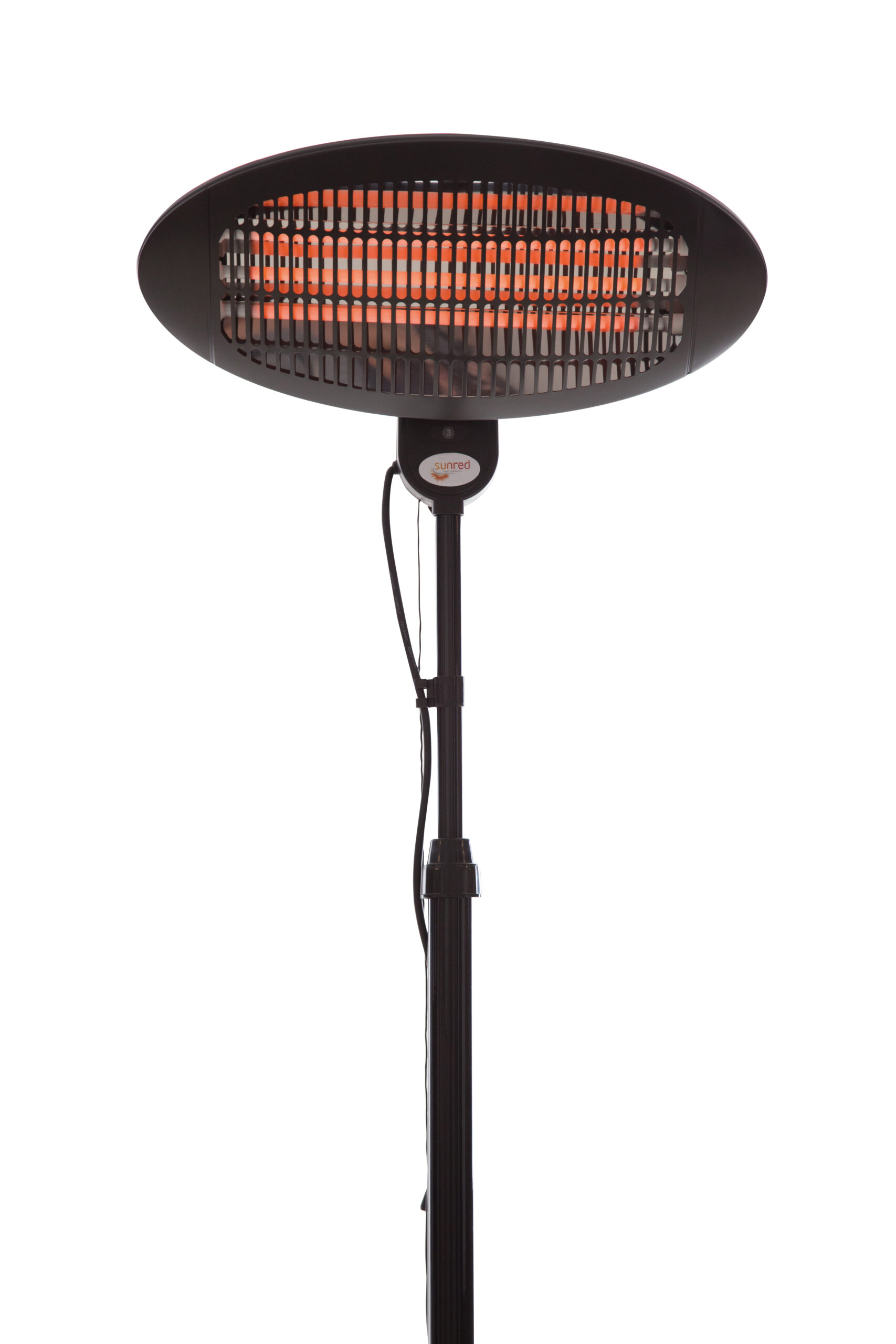 SUNRED | Heater | SMQ2000A, Elekra Quartz Standing | Infrared | 2000 W | Black | IP34 - Image 3