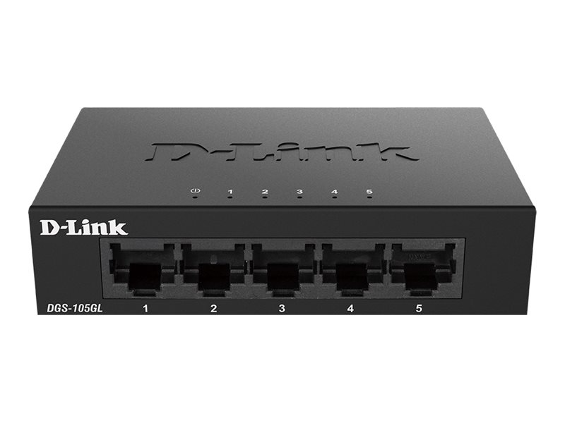 D-Link | Ethernet Switch | DGS-105GL/E | Unmanaged | Desktop | Gigabit Ethernet (copper) ports quantity 5 - Image 3