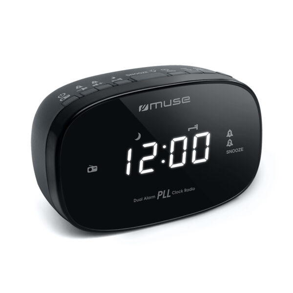 Muse | Dual Alarm Clock Radio PLL | M-155CR | Alarm function | Black