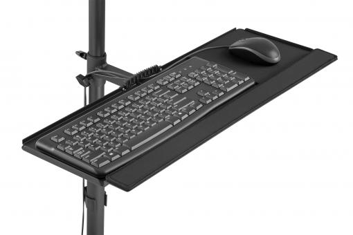 Digitus | Mobile workstation with individual height adjustment | DA-90374 | Monitor Mount, PC Holder | 17-32 " | Black - Image 13