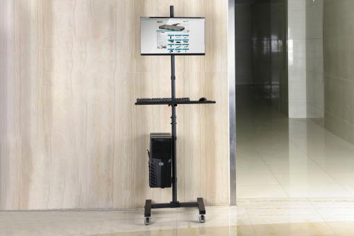 Digitus | Mobile workstation with individual height adjustment | DA-90374 | Monitor Mount, PC Holder | 17-32 " | Black - Image 19