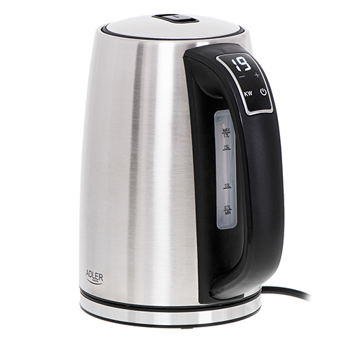 Adler | Kettle | AD 1340 | Electric | 2200 W | 1.7 L | Stainless steel | 360° rotational base | Inox - Image 3