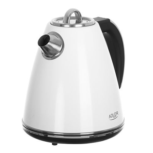 Adler | Kettle | AD 1343 | Electric | 2200 W | 1.5 L | Stainless steel | 360° rotational base | White - Image 3