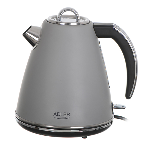 Adler | Kettle | AD 1343g | Electric | 2200 W | 1.5 L | Stainless steel | 360° rotational base | Grey