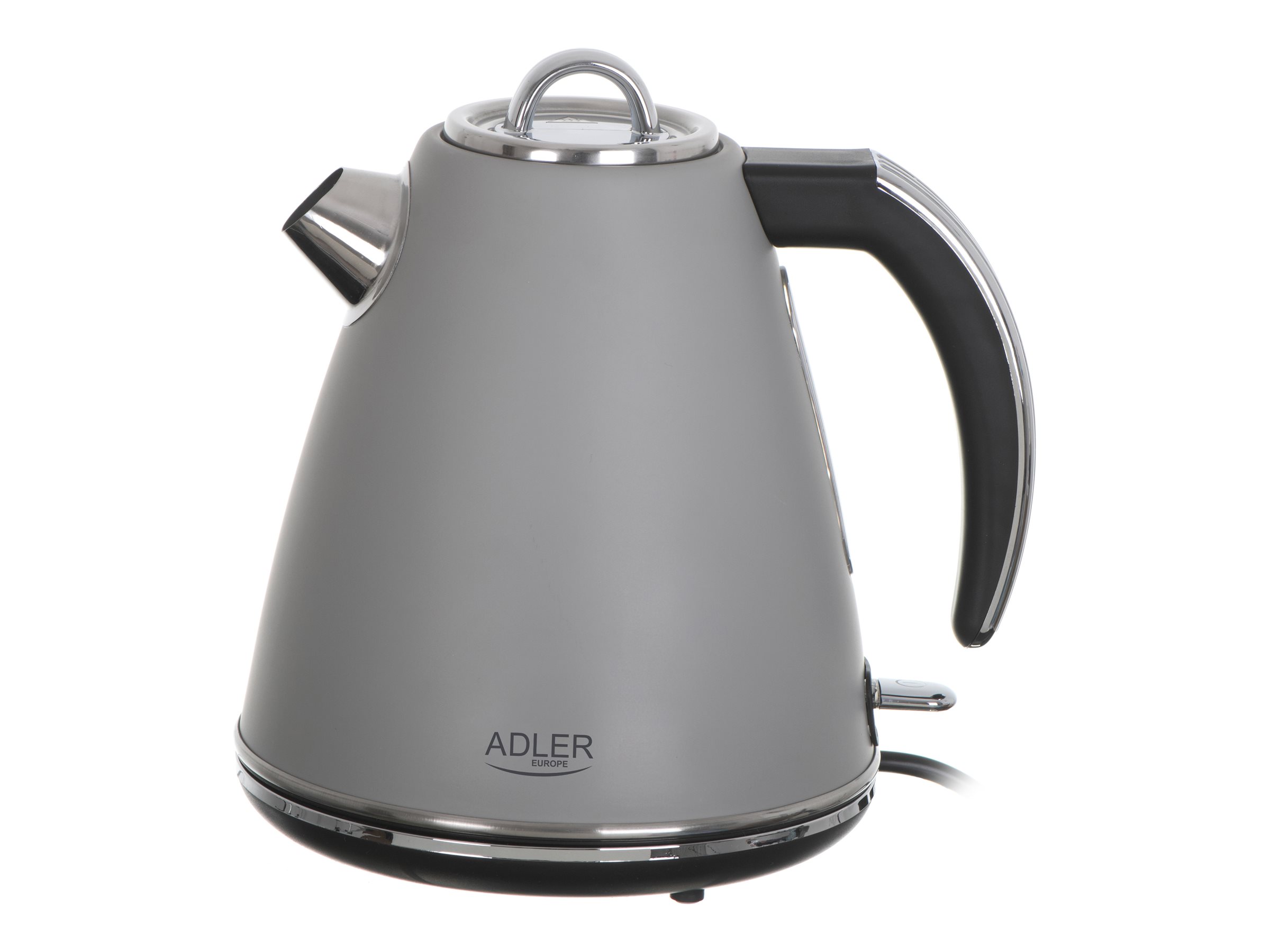 Adler | Kettle | AD 1343g | Electric | 2200 W | 1.5 L | Stainless steel | 360° rotational base | Grey - Image 2