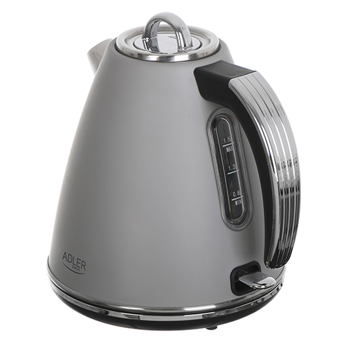 Adler | Kettle | AD 1343g | Electric | 2200 W | 1.5 L | Stainless steel | 360° rotational base | Grey - Image 5