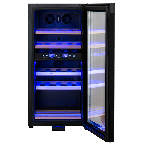 Adler | Wine Cooler | AD 8080 | Energy efficiency class G | Free standing | Bottles capacity 24 | Cooling type Compressor | Black - Image 8