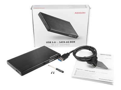 AXAGON | A compact aluminum USB 3.2 Gen 1 - SATA 6G external box designed for 2.5" SSD/HDD | EE25-XA6 - Image 4