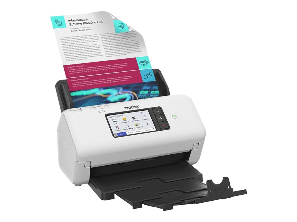 Brother | Professional Document Scanner | ADS-4700W | Colour | Wireless - Image 2