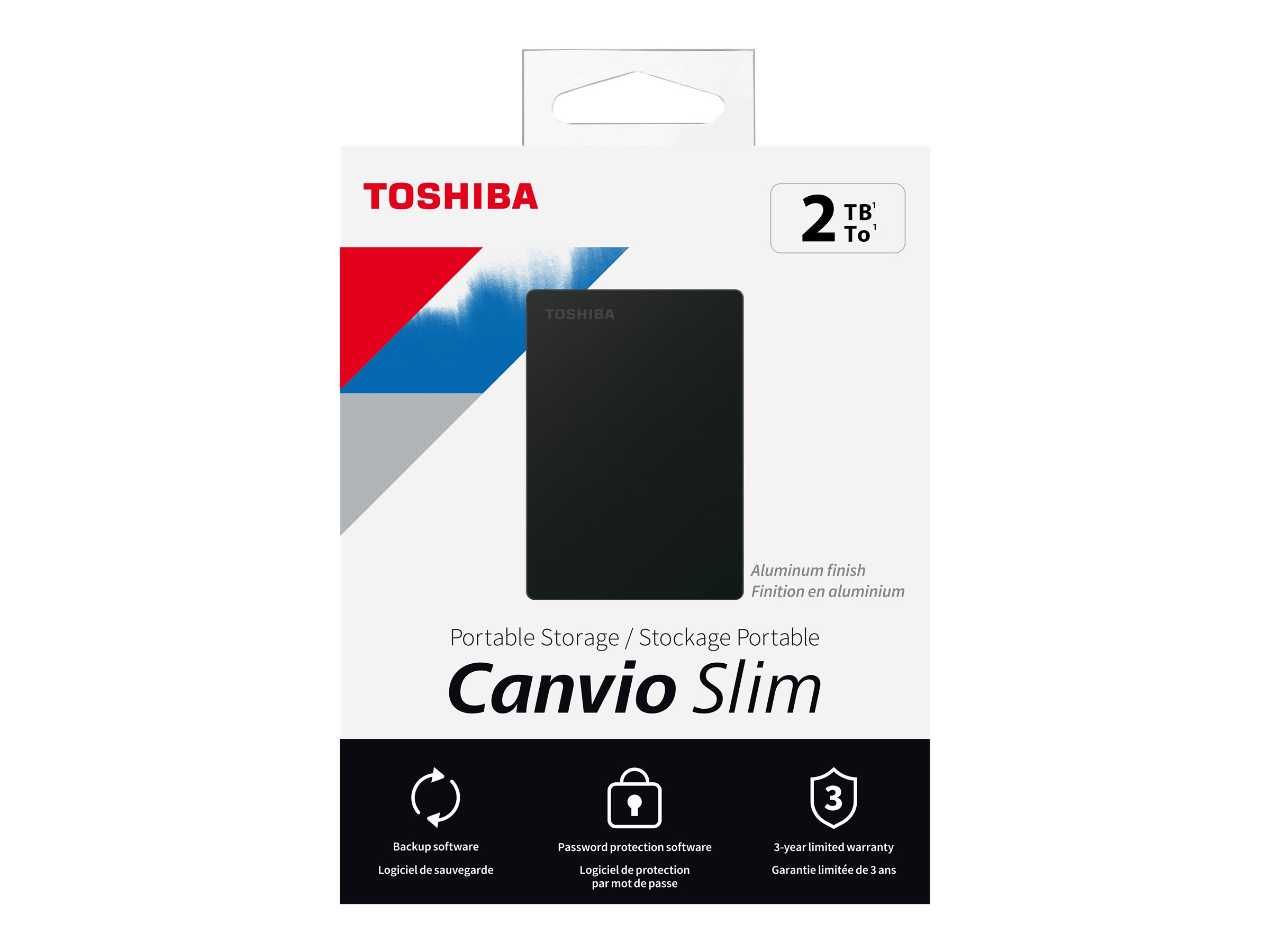 Canvio Slim | HDTD320EK3EA | 2000 GB | 2.5 " | USB 3.2 Gen1 | Black - Image 8