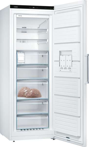Bosch | Freezer | GSN58AWDP Serie 6 | Energy efficiency class D | Upright | Free standing | Height 191 cm | Total net capacity 366 L | No Frost system | White - Image 3