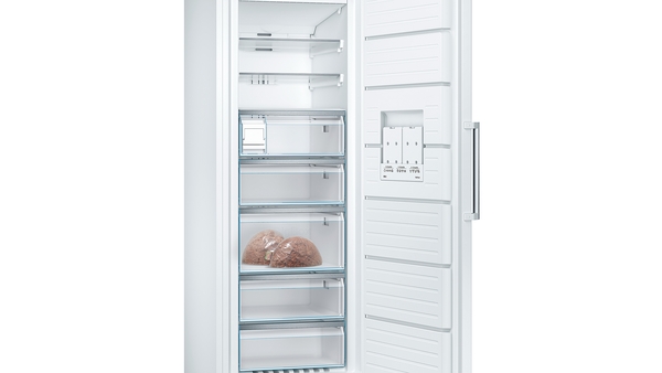 Bosch | Freezer | GSN58AWDP Serie 6 | Energy efficiency class D | Upright | Free standing | Height 191 cm | Total net capacity 366 L | No Frost system | White - Image 5
