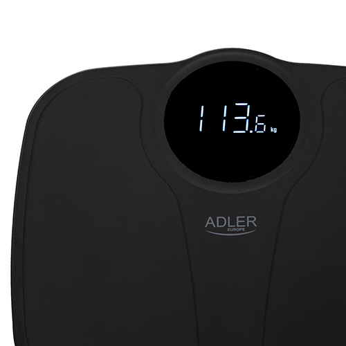 Adler | Bathroom Scale | AD 8172b | Maximum weight (capacity) 180 kg | Accuracy 100 g | Body Mass Index (BMI) measuring | Black - Image 5