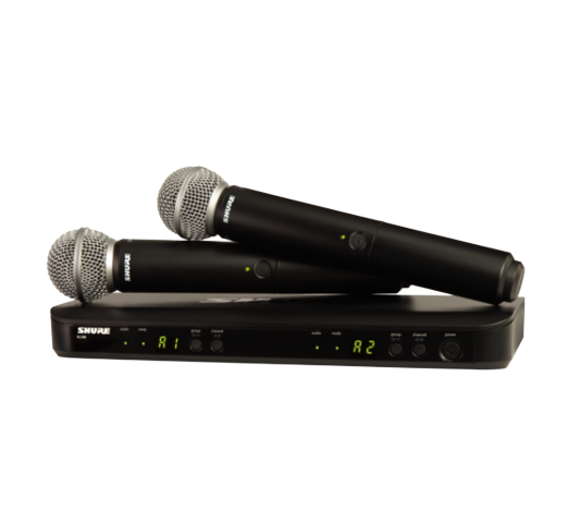 Shure | Wireless Dual Vocal System with two SM58 | BLX288E/SM58 | Black | Yes | Wireless connection
