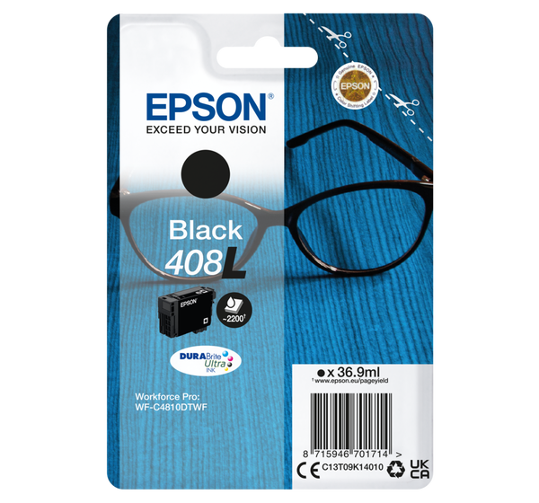 Epson 408L | DURABrite Ultra Ink | Black