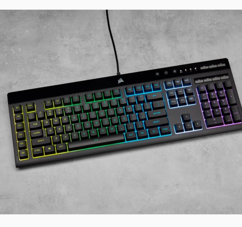 Corsair | Rubber Dome | Gaming Keyboard | K55 RGB PRO | Gaming keyboard | Wired | RGB LED light | US | Black - Image 6