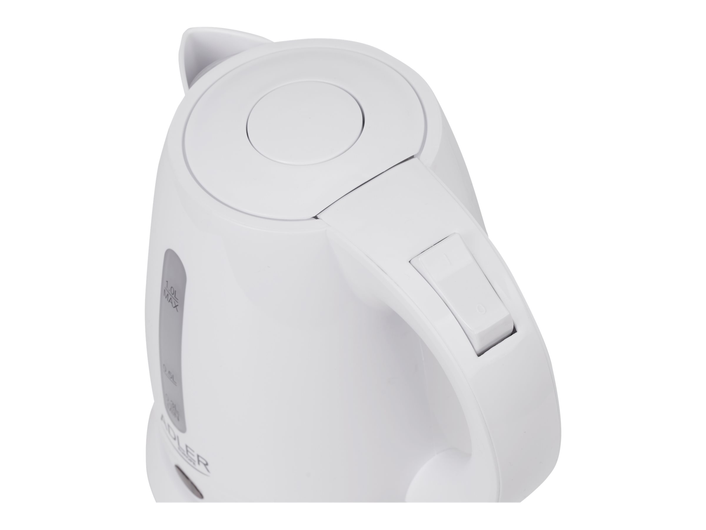 Adler | Kettle | AD 1272 | Electric | 1600 W | 1 L | Stainless steel/Polypropylene | 360° rotational base | White - Image 8