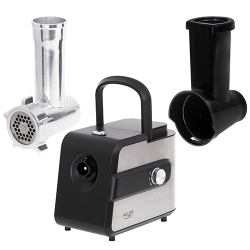 Adler | Meat mincer with a shredder | AD 4813 | Silver/Black | 600 W | Number of speeds 2 | Throughput (kg/min) 1 - Image 8