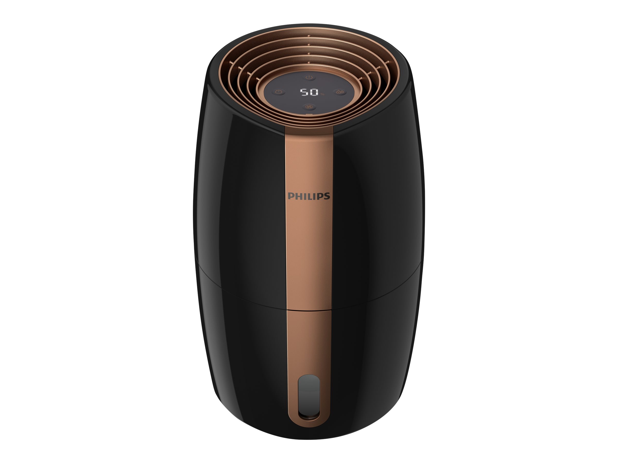 Philips | HU2718/10 | Humidifier | 17 W | Water tank capacity 2 L | Suitable for rooms up to 32 m² | NanoCloud technology | Humidification capacity 200 ml/hr | Black/Copper - Image 6