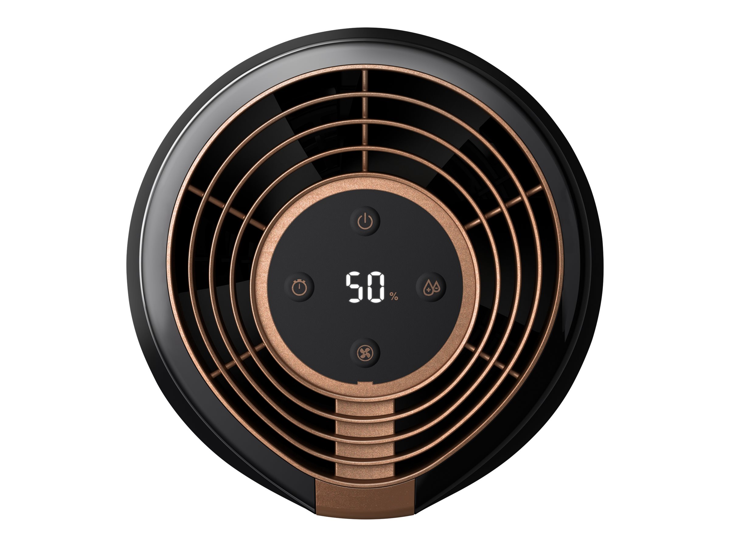 Philips | HU2718/10 | Humidifier | 17 W | Water tank capacity 2 L | Suitable for rooms up to 32 m² | NanoCloud technology | Humidification capacity 200 ml/hr | Black/Copper - Image 8