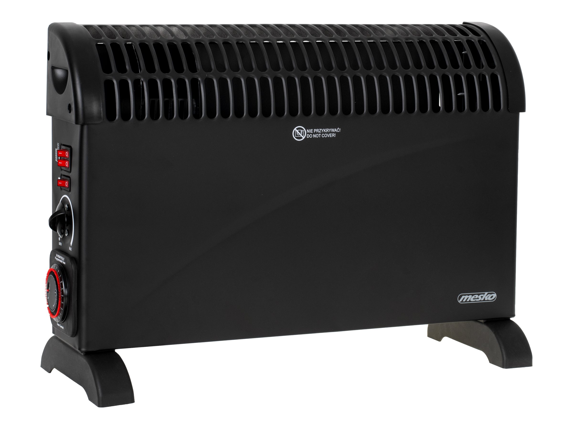 Mesko | Convector Heater with Timer and Turbo Fan | MS 7741b | Convection Heater | 2000 W | Number of power levels 3 | Black
