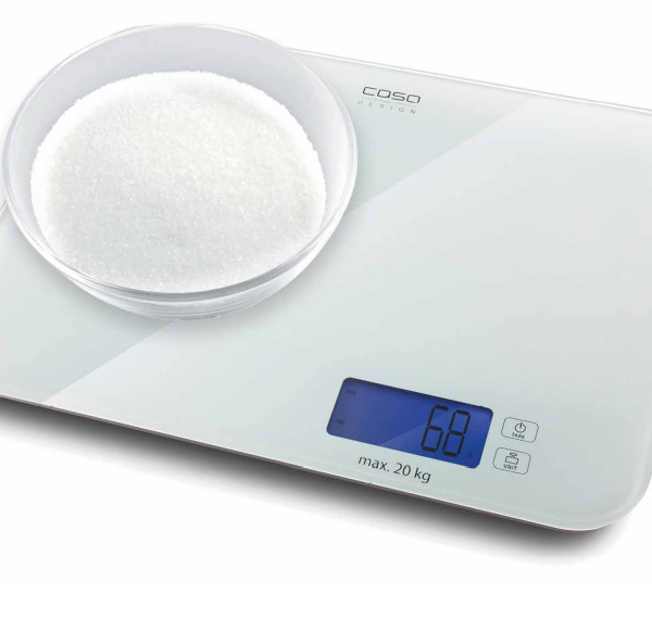 Caso | Designer kitchen scales LX 20 | 03294 | Maximum weight (capacity) 20 kg | Graduation 5 g | White