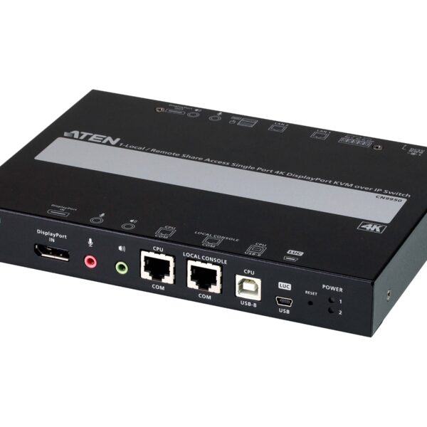 ATEN CN9950 1-Local/Remote Share Access Single Port 4K DisplayPort KVM over IP Switch | Aten | 1-Local/Remote Share Access Single Port 4K DisplayPort KVM over IP Switch | CN9950 | Warranty 24 month(s)
