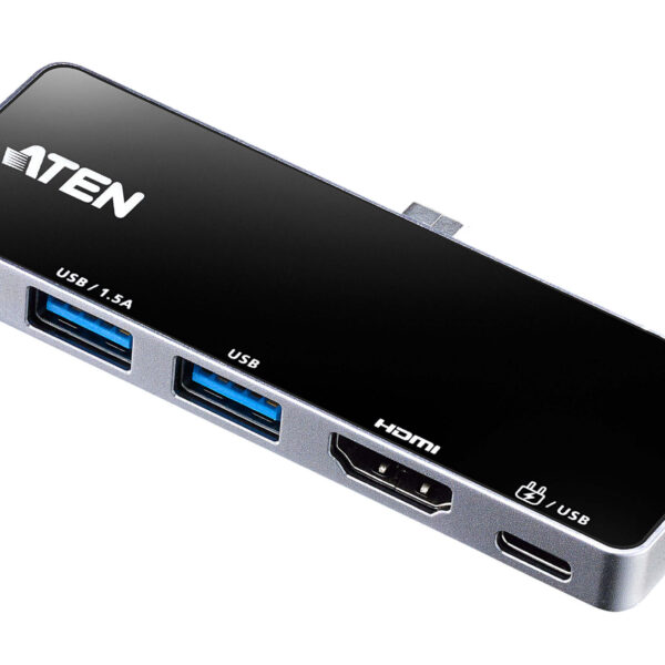 Aten UH3238 USB-C Travel Dock with Power Pass-Through | Aten | USB-C Travel Dock with Power Pass-Through | UH3238-AT | Dock