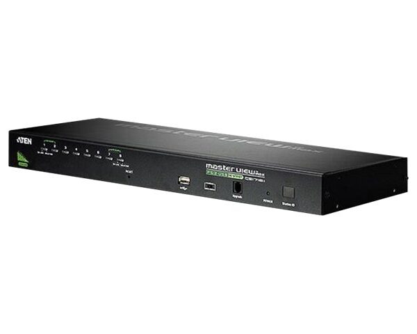 Aten | 8-Port PS/2-USB VGA KVM Switch with Daisy-Chain Port and USB Peripheral Support | CS1708A | Warranty 24 month(s)