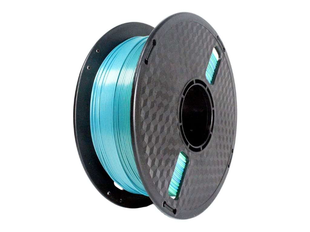 Flashforge Filament, PLA Silk Rainbow | 3DP-PLA-SK-01-BG | 1.75 mm diameter, 1kg/spool | Blue/Green - Image 2