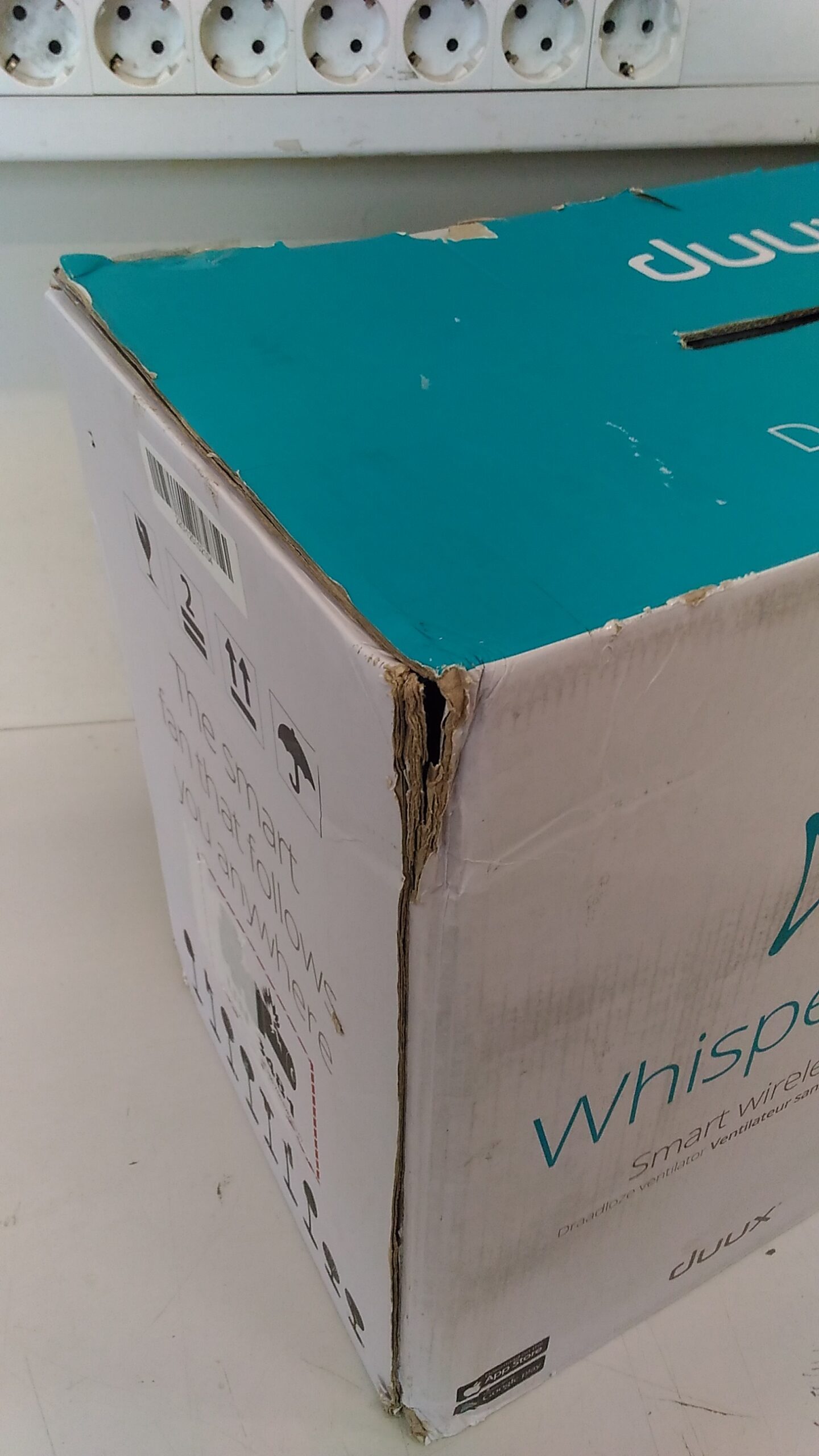 SALE OUT. SALE OUT. Duux | Smart Fan | Whisper Flex Smart Black with Battery Pack | Stand Fan | USED, DAMAGED PACKAGING, SMALL MARKS ON STAND, BATTERY NOT WORKING, CRACK ON BACK | Black | Diameter 34 cm | Number of speeds 26 | Oscillation | 2-22 W | Remote control | Timer - Image 3