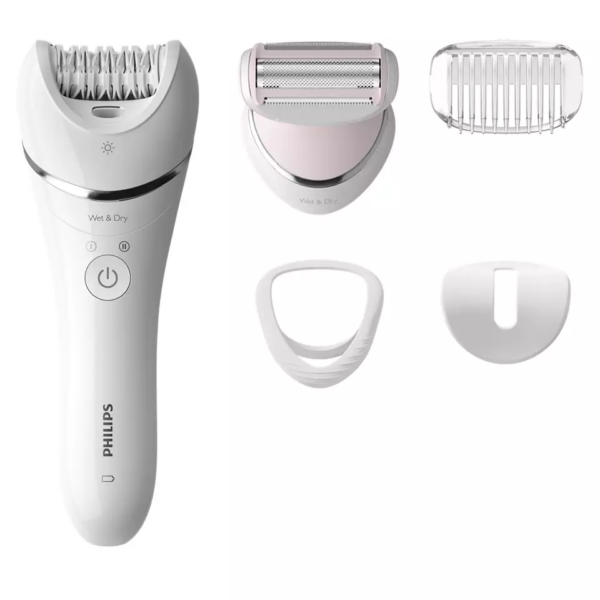 Philips | Epilator | BRE710/00 | Operating time (max) 40 min | Number of power levels N/A | Wet & Dry | White/Pink