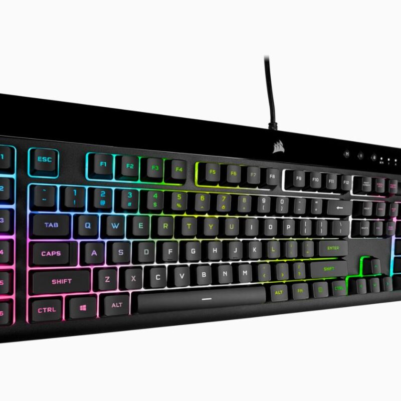 Corsair | Rubber Dome | Gaming Keyboard | K55 RGB PRO XT | Gaming keyboard | Wired | RGB LED light | US | Black - Image 11