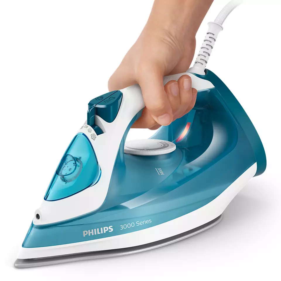 Philips | DST3011/20 | Steam Iron | 2100 W | Water tank capacity 0.3 ml | Continuous steam 30 g/min | Blue - Image 7