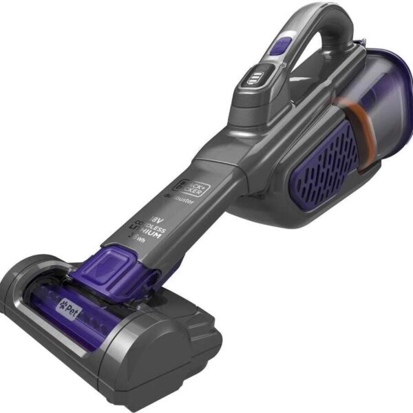 BLACK & DECKER Vacuum Cleaner | BHHV520BFP-QW | Cordless operating | 18 V | Black/Purple