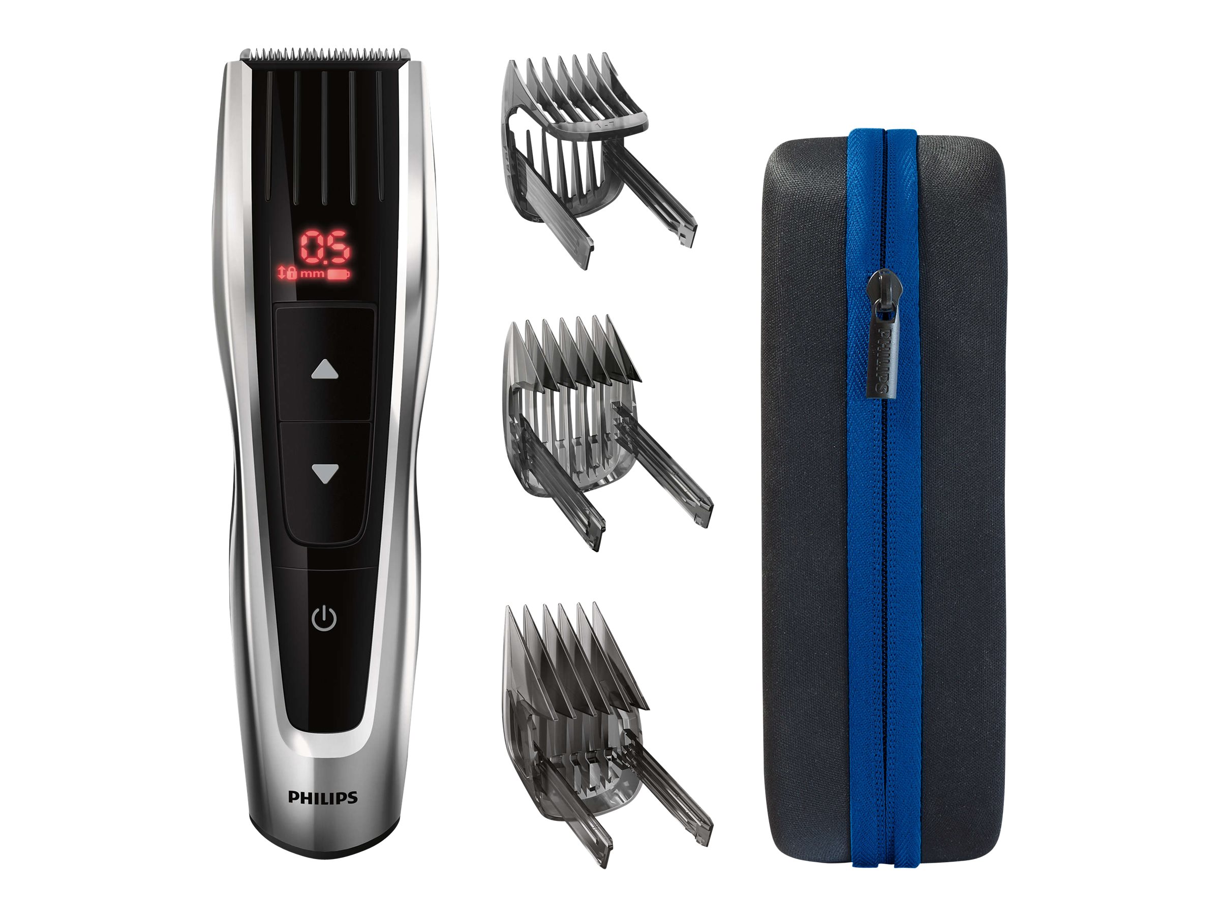 Philips | Hair clipper Series 9000 | HC9420/15 | Cordless or corded | Number of length steps 60 | Black/Silver - Image 2